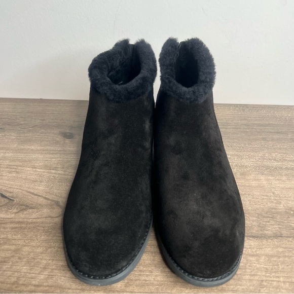 Eileen Fisher Drift Shearling Women's Black Suede Boot Size 9.5 #B1673 - Picture 3 of 11